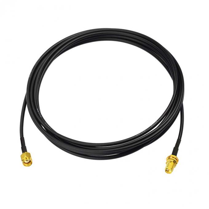 RG174 RP SMA Coaxial Homem para RP SMA Fêmea Cabo de Extensão de Antenna para Câmera de Segurança Wifi Router 0