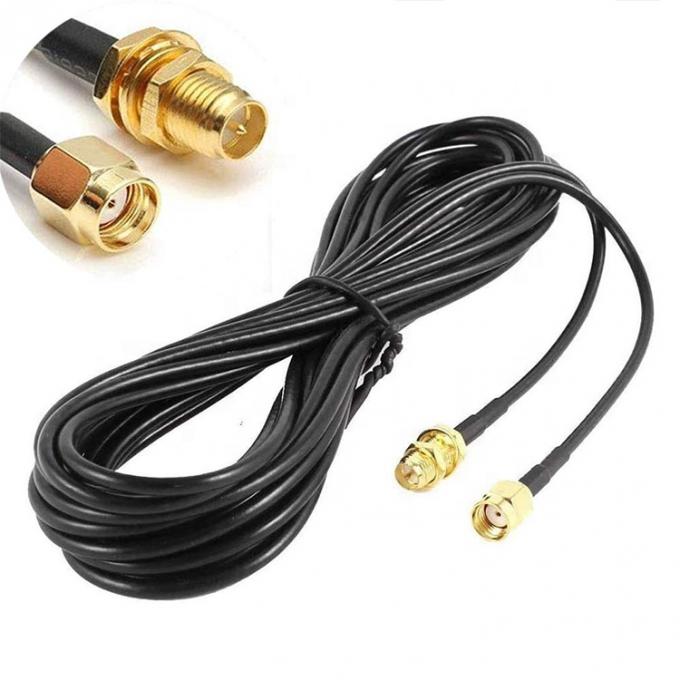 RG174 RP SMA Coaxial Homem para RP SMA Fêmea Cabo de Extensão de Antenna para Câmera de Segurança Wifi Router 2