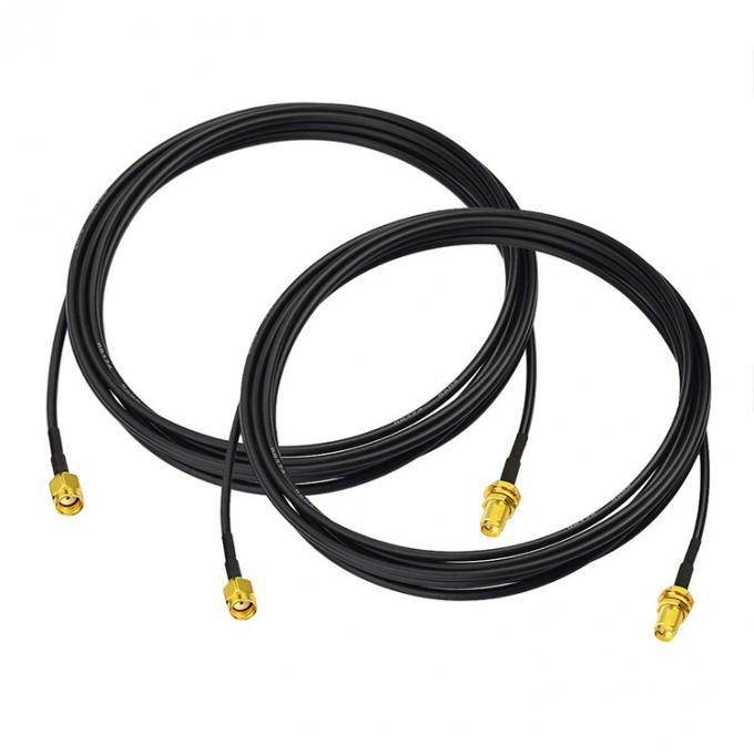 RG174 RP SMA Coaxial Homem para RP SMA Fêmea Cabo de Extensão de Antenna para Câmera de Segurança Wifi Router 4