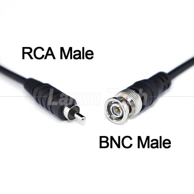 BNC macho para RCA macho AV cabo de extensão para câmera de vigilância 1