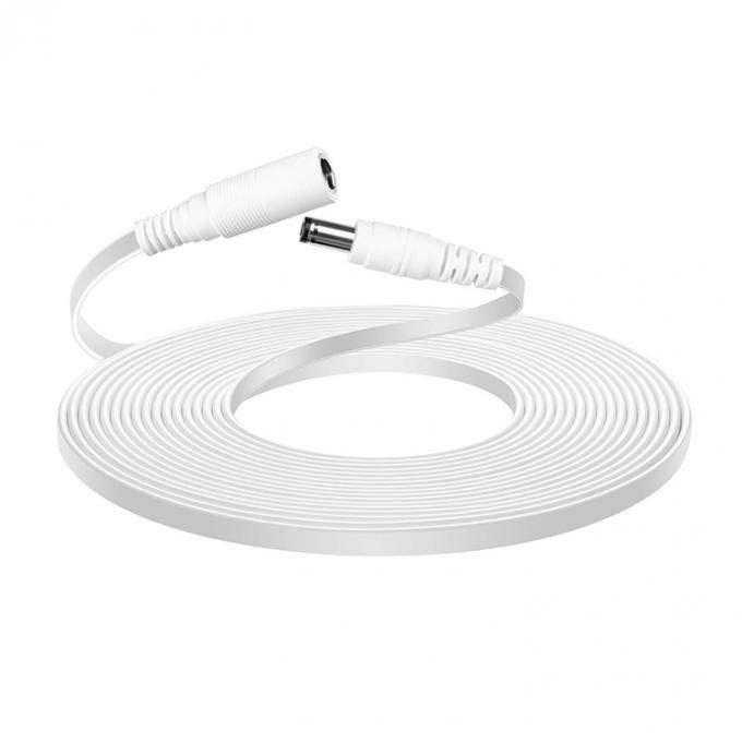 1m 3m 5m 12V Homem para Homem Fêmea Flat DC 5.5x2.1mm 5.5x2.5mm 3.5x1.35mm Jack de barril cabo de extensão de energia para CCTV câmera LED 7