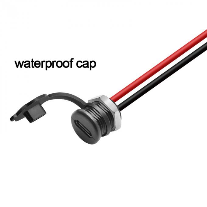 IP67 IP68 tampa à prova d'água USB tipo C Jack de tomada feminina para 2 pinos PH 2.0 XH 2.54 SH1.0 VH ZH MX cabo de conector 2