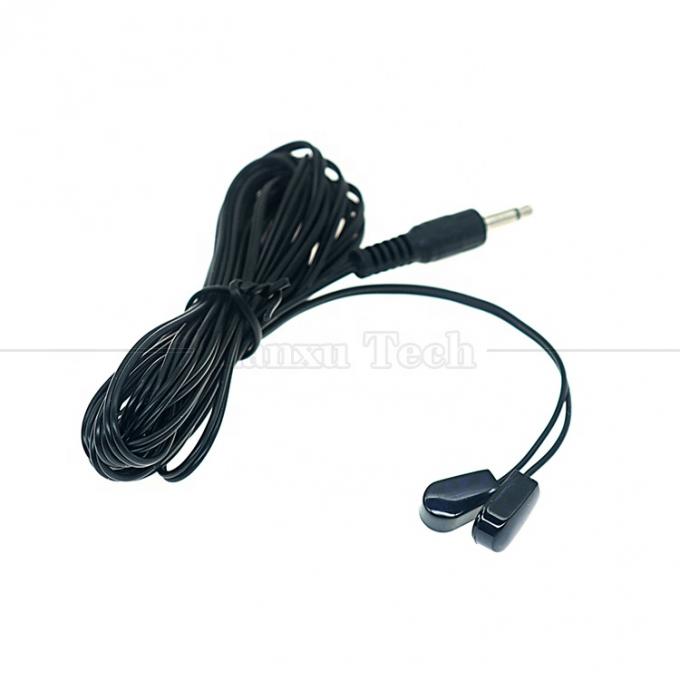 Splitter 3.5mm Jack de áudio infravermelho Remote Mi Emitter IR Transmitter IR Transmitter Receiver Extender Cable para TV 2
