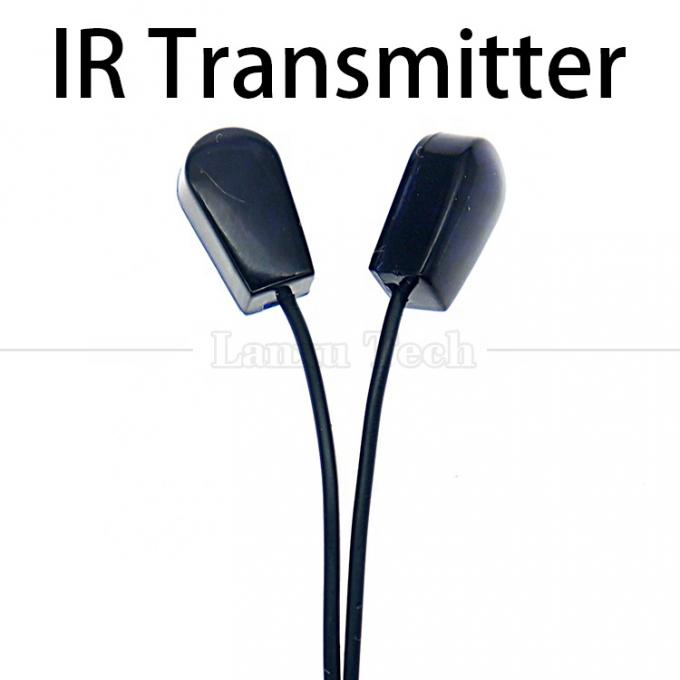 Splitter 3.5mm Jack de áudio infravermelho Remote Mi Emitter IR Transmitter IR Transmitter Receiver Extender Cable para TV 1