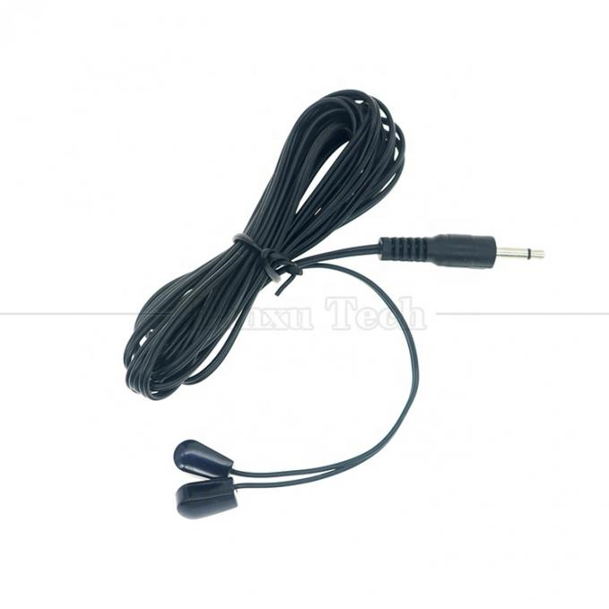 Splitter 3.5mm Jack de áudio infravermelho Remote Mi Emitter IR Transmitter IR Transmitter Receiver Extender Cable para TV 3