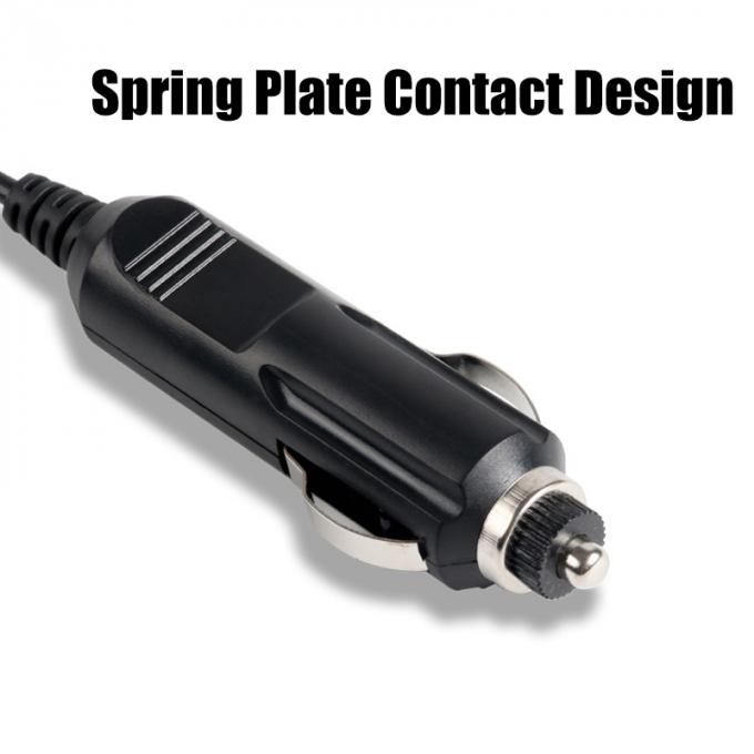 Conector de alta qualidade 5.5x2.1mm Car Car Cigarette Lighter Charger Adaptador de cabo 3