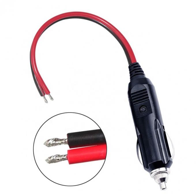 12V 24V 15A fusível auto cigarro isqueiro macho pluguem com fio de lata de chumbo 1