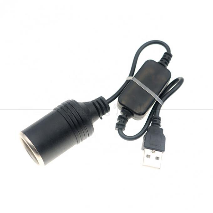 Configurar carregador USB A macho 5V a 12V cigarro de automóvel LIGHTER Socket Female Converter Cable 2