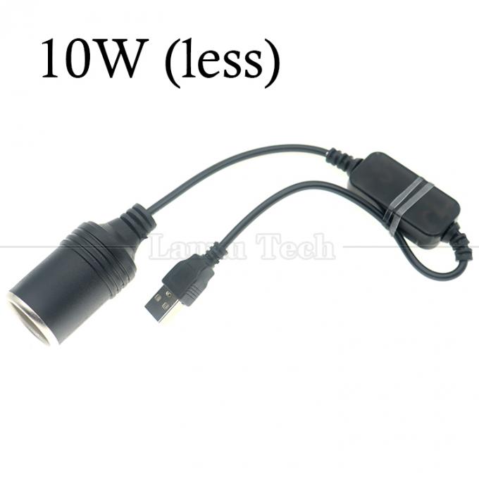 Configurar carregador USB A macho 5V a 12V cigarro de automóvel LIGHTER Socket Female Converter Cable 1
