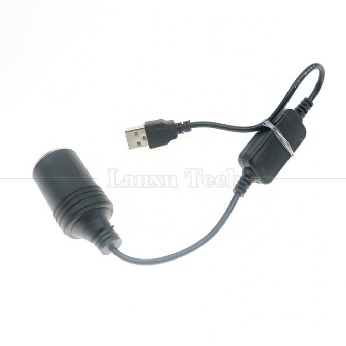Configurar carregador USB A macho 5V a 12V cigarro de automóvel LIGHTER Socket Female Converter Cable 5