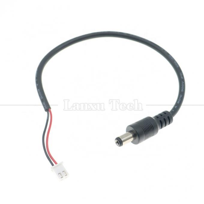 Arnês de arame personalizado 5.5x2.1mm Jack de barril DC masculino para cabo de conector feminino JST XH 1