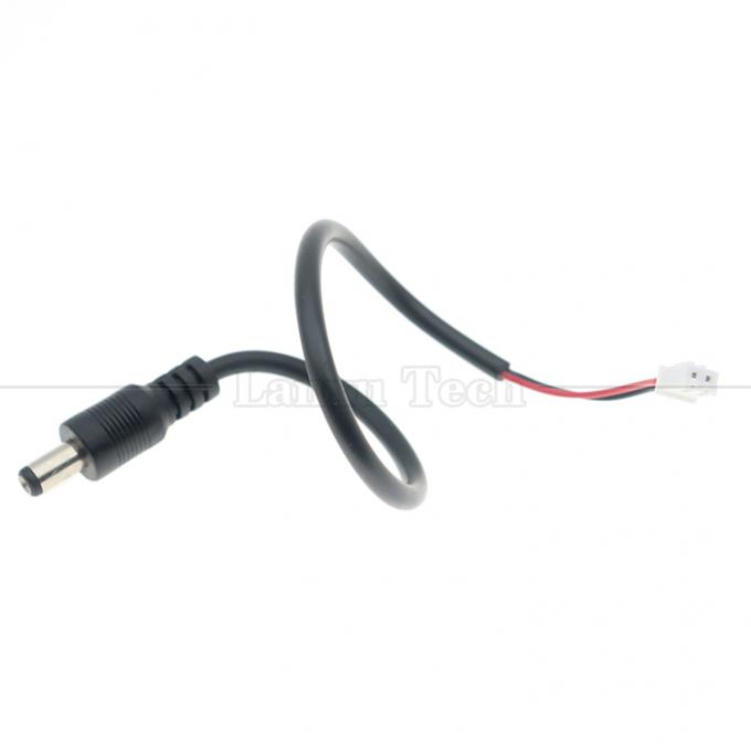 Arnês de arame personalizado 5.5x2.1mm Jack de barril DC masculino para cabo de conector feminino JST XH 4