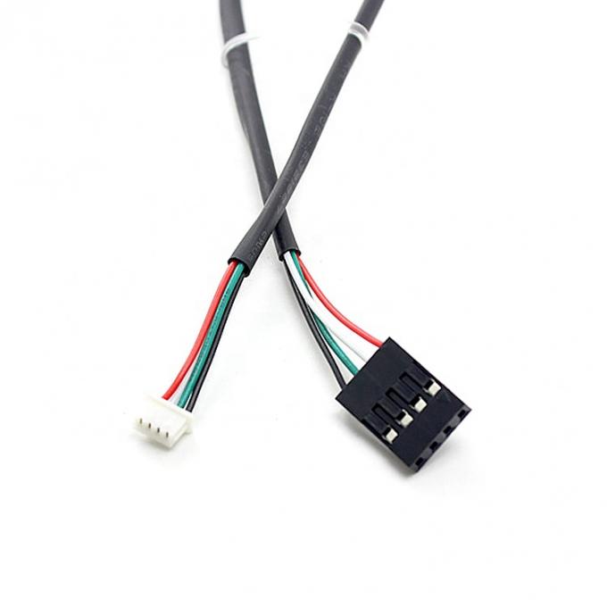 Custom 4 Pin Dupont 2.54mm para Molex 1.25mm Pitch Connector Arnês de Armadilha de Arame 0