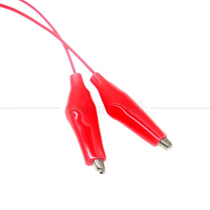 Negro Vermelho Eletrônico Alligator Crocodile Grampos Clips Bateria Cable Power Test 3