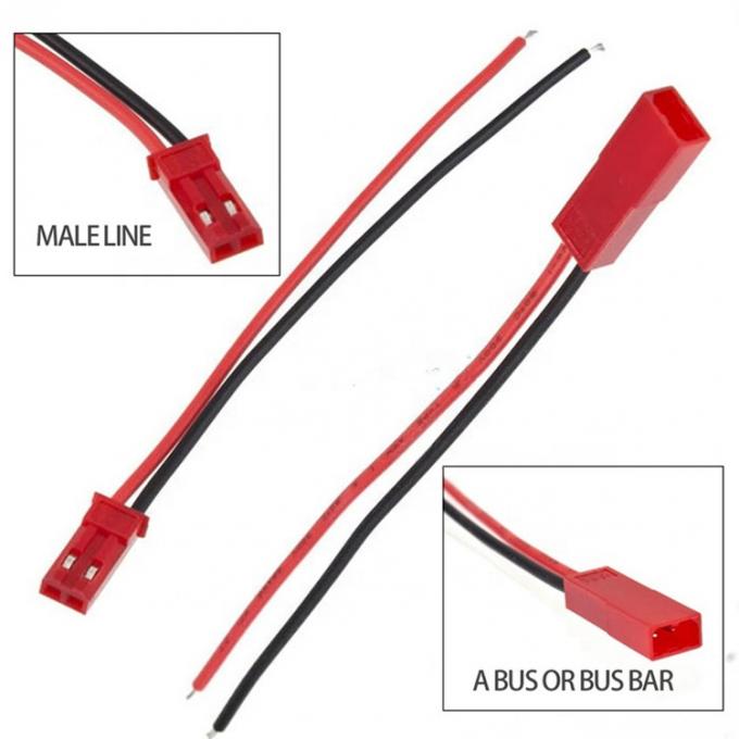 22AWG Homem Fêmea JST SYP 2 PIN Conector de fio de cabo para lâmpada Led Strip RC brinquedos helicóptero 1