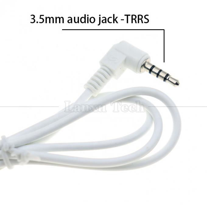 Ángulo de 90 graus personalizado 3.5mm Jack de áudio TRRS para cabo JST MX XH PH SH ZH 1