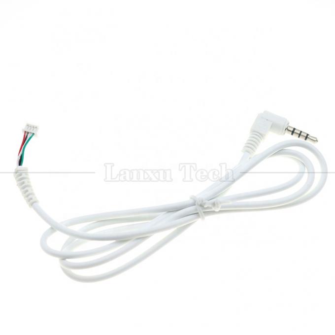 Ángulo de 90 graus personalizado 3.5mm Jack de áudio TRRS para cabo JST MX XH PH SH ZH 0