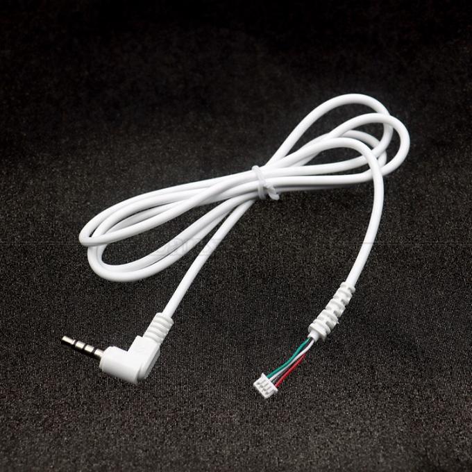 Ángulo de 90 graus personalizado 3.5mm Jack de áudio TRRS para cabo JST MX XH PH SH ZH 4