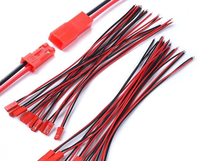 22AWG Homem Fêmea 2 PIN JST SYP RCY Plug Connector to Bare End Pigtail Wire Lead Cable Harness for LED Strip Battery 0