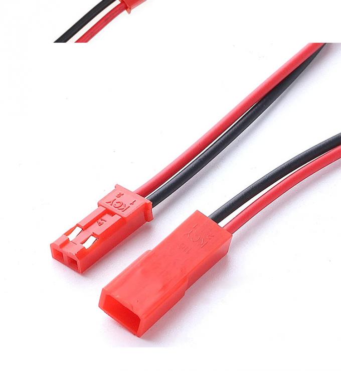 22AWG Homem Fêmea 2 PIN JST SYP RCY Plug Connector to Bare End Pigtail Wire Lead Cable Harness for LED Strip Battery 2