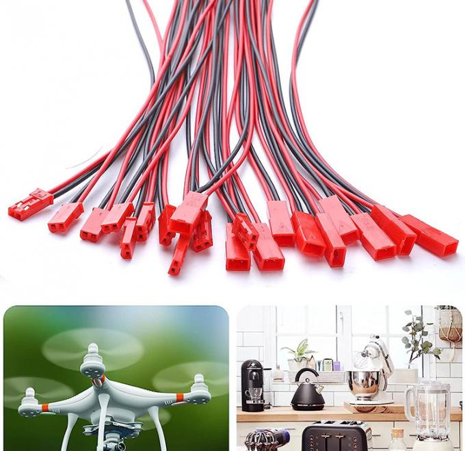 22AWG Homem Fêmea 2 PIN JST SYP RCY Plug Connector to Bare End Pigtail Wire Lead Cable Harness for LED Strip Battery 4