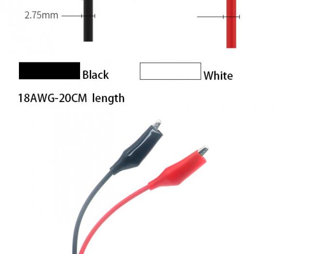 12V vermelho preto clipes de jacaré cabo de bateria 3