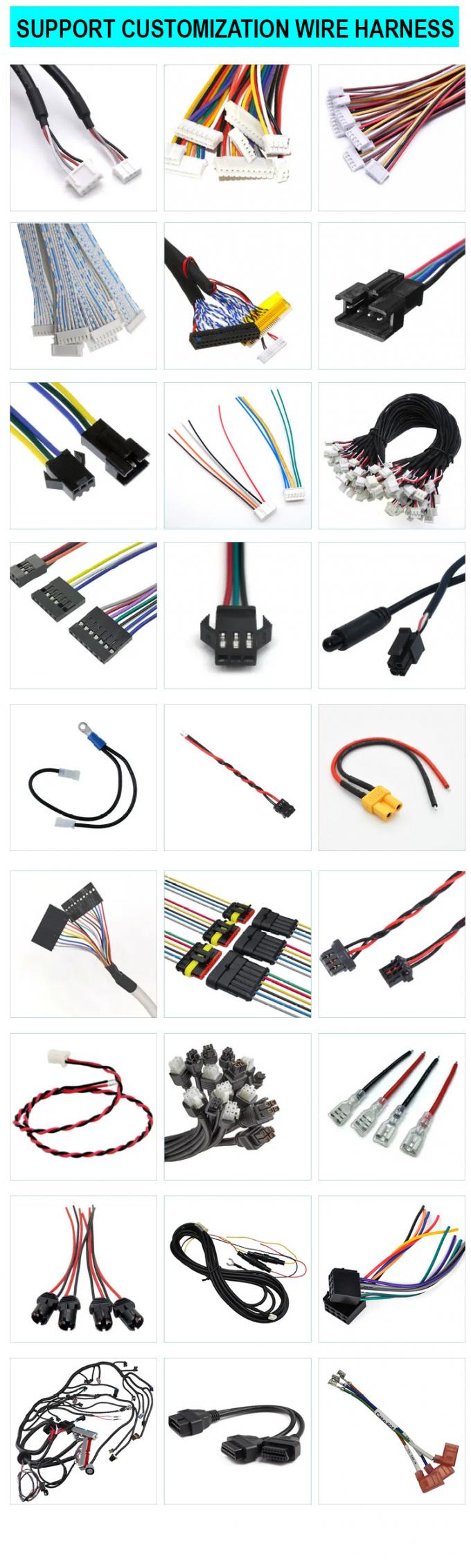 Customizado OEM JST PH 2.0 SH ZH XH MX para cabo de arnês de sensor de comutação de cana magnética 6