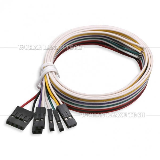 Painel personalizado 1 pin 2p 3p 4p 5p 6p 7p 8p 10p macho fêmea Dupont conector Jumper cabo de fio 3