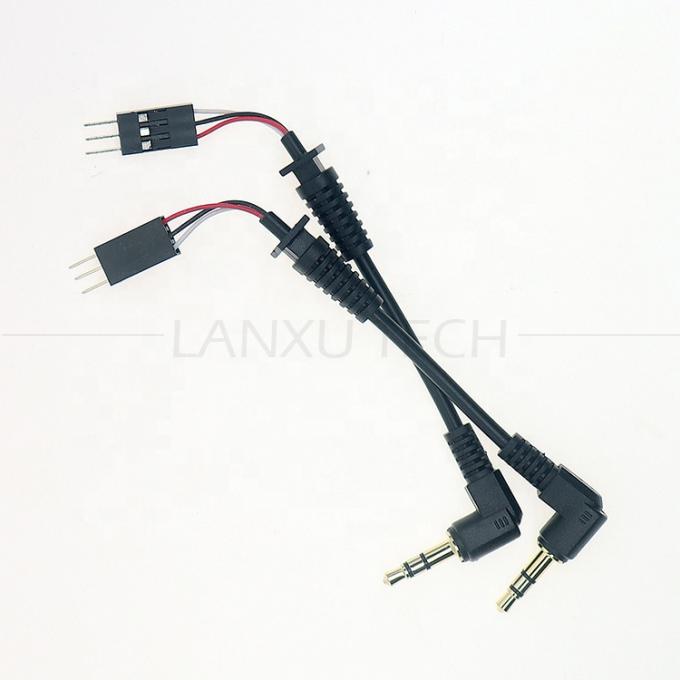 Customization OEM 3.5mm TRS TRRS Jack de áudio para cabo de conector Dupont 1