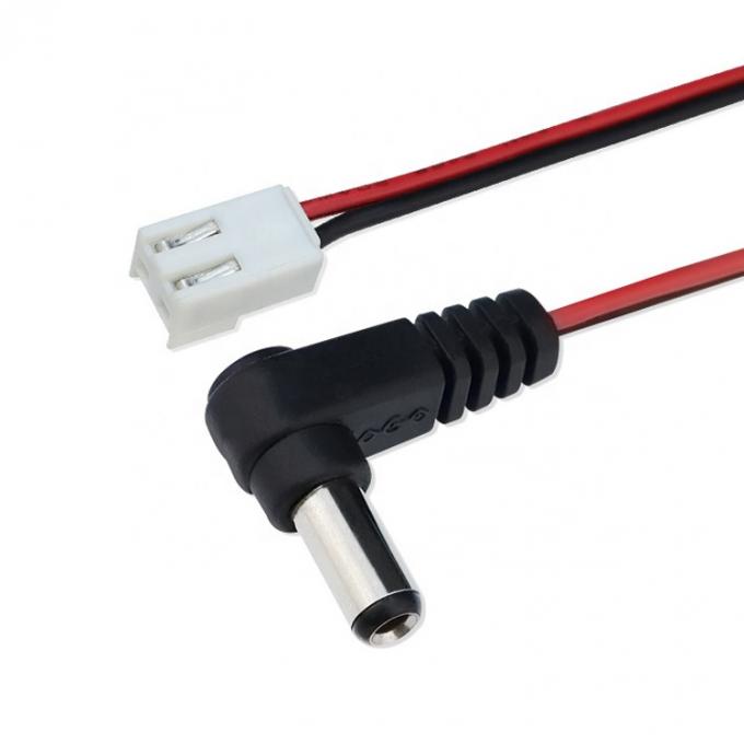 Custom OEM DC Barrel Jack para JST XH 2 Pin 2.54 Pitch Power Cable 3