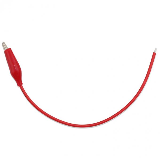 Cable de alimentação de teste de clipe de jacaré único preto vermelho 0