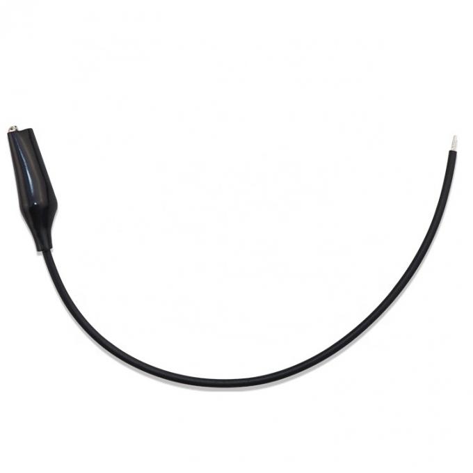 Cable de alimentação de teste de clipe de jacaré único preto vermelho 1