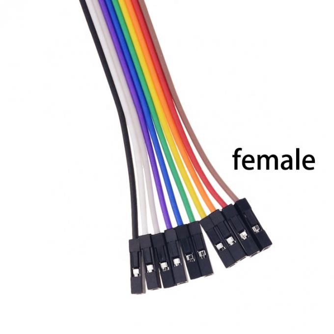 10 pin Alligator Clip para Female Dupont painel de teste de chumbo Jumper fios para Raspbrry Pi 1