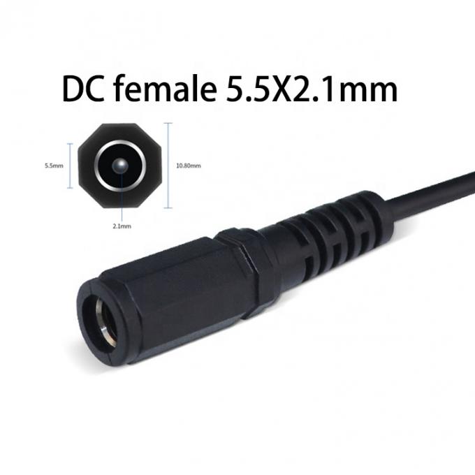 Personalização DC 5.5x2.1mm 5.5x2.5mm 3.5x1.35mm 4.0x1.7mm Bareel Jack Plug para JST XH PH SH VH MX Conector Cable 3