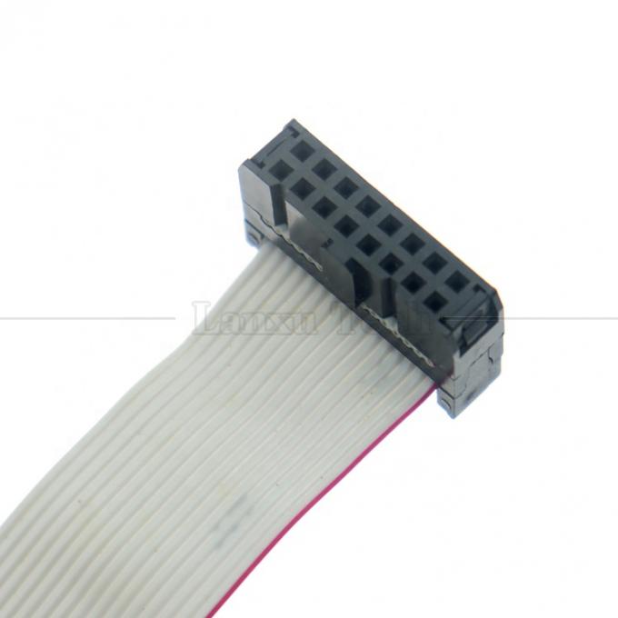 Mulher para Mulher 16 PIN 1,27mm Pitch IDC 2,54mm Conector GPIO Cable de fio de fita plana cinza para discos rígidos CD Raspberry Pi 2