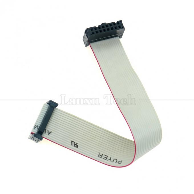 Mulher para Mulher 16 PIN 1,27mm Pitch IDC 2,54mm Conector GPIO Cable de fio de fita plana cinza para discos rígidos CD Raspberry Pi 3