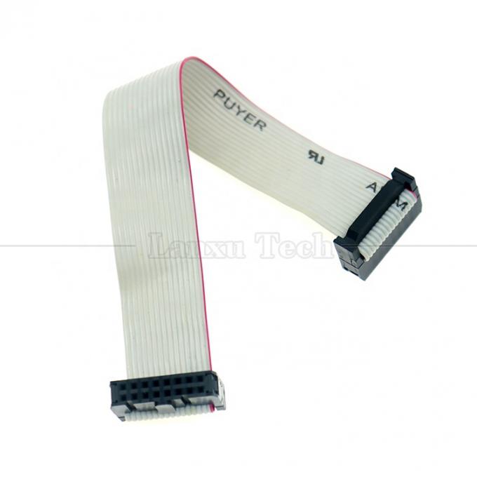 Mulher para Mulher 16 PIN 1,27mm Pitch IDC 2,54mm Conector GPIO Cable de fio de fita plana cinza para discos rígidos CD Raspberry Pi 4