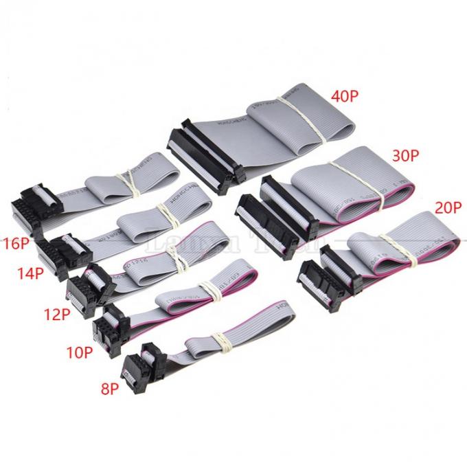 Mulher para Mulher 10 PIN 1,27mm Pitch IDC 2,54mm Conector GPIO Cable de fio de fita plana cinza para discos rígidos CD Raspberry Pi 7