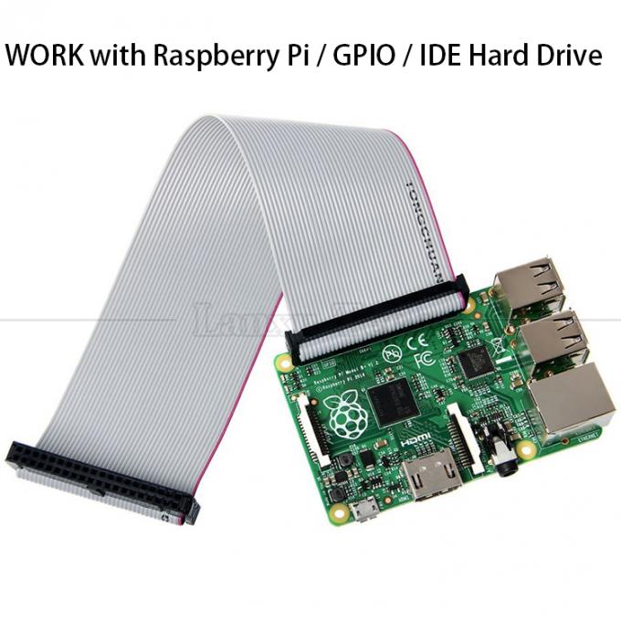 Mulher para Mulher 10 PIN 1,27mm Pitch IDC 2,54mm Conector GPIO Cable de fio de fita plana cinza para discos rígidos CD Raspberry Pi 8