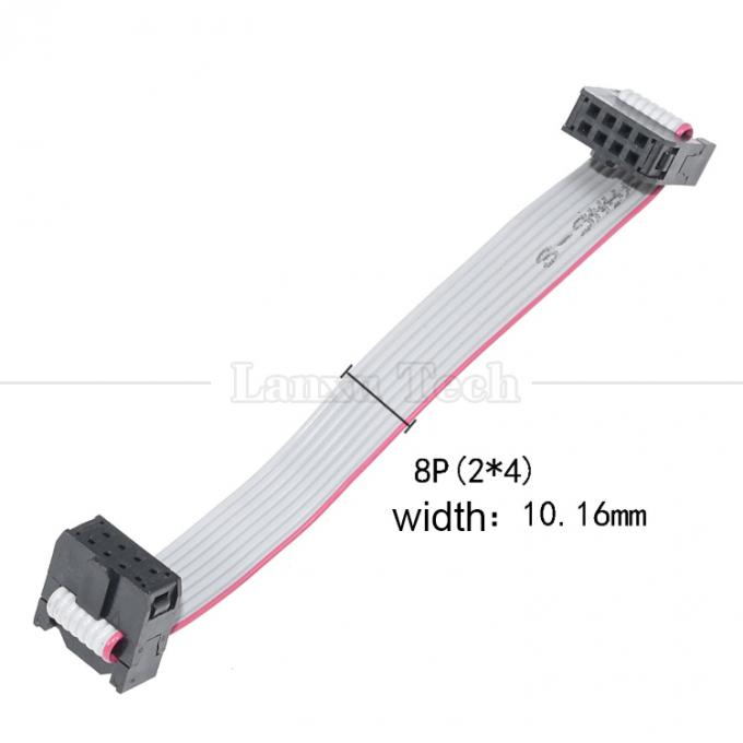 6 8 10 12 14 16 18 20 24 26 30 32 34 40 50 60 64 PIN 1,27 mm Pitch IDC 2,54 mm 2,0 mm Conector Cable de fio de fita plana cinza 6