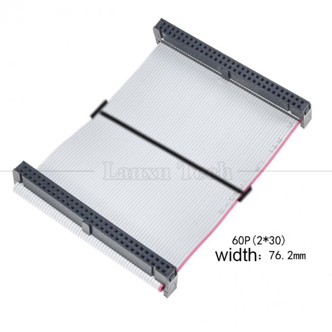 Personalizado 4 a 80 10 16 18 20 30 40 50 60 64 PIN 1,27 mm Pitch FCC IDC 2,54 mm Conector Flat Ribbon Cable 9