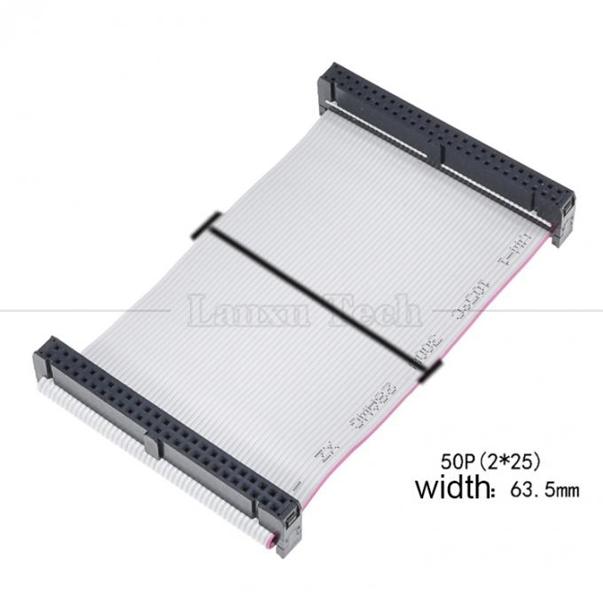 Personalizado 4 a 80 10 16 18 20 30 40 50 60 64 PIN 1,27 mm Pitch FCC IDC 2,54 mm Conector Flat Ribbon Cable 8