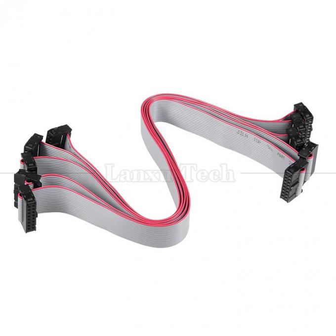 6 8 10 12 14 16 18 20 24 26 30 32 34 40 50 60 64 PIN 1,27 mm Pitch IDC 2,54 mm 2,0 mm Conector Cable de fio de fita plana cinza 13