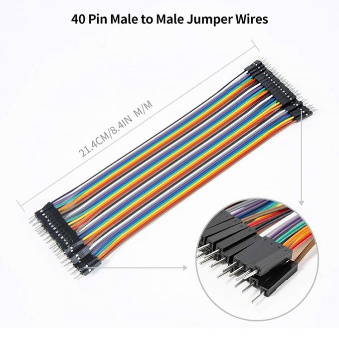 10cm 20cm 30cm Fêmea para Fêmea Homem para Homem 40 Pin Dupont Connector Painel GPIO Jumper Wires para Arduino Raspberry Pi 10