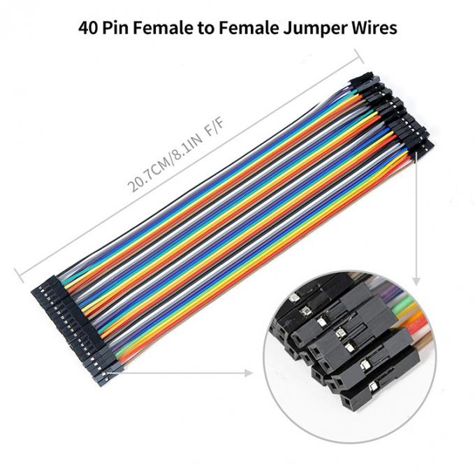 10cm 20cm 30cm Fêmea para Fêmea Homem para Homem 40 Pin Dupont Connector Painel GPIO Jumper Wires para Arduino Raspberry Pi 9