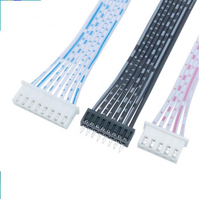 Customizado 2 3 4 5 6 7 8 Pin JST XH 2.54mm Pitch Connector Flat Ribbon Cable 2