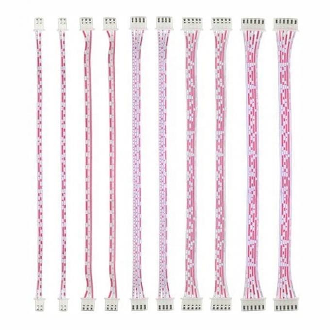 Customizado 2 3 4 5 6 7 8 Pin JST XH 2.54mm Pitch Connector Flat Ribbon Cable 1