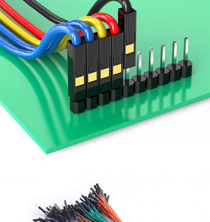 Homem para Homem Mulher para Mulher 2.54mm 1 Pin Dupont Conector Sem Soldadura Painel Jumper fio para Arduino 5