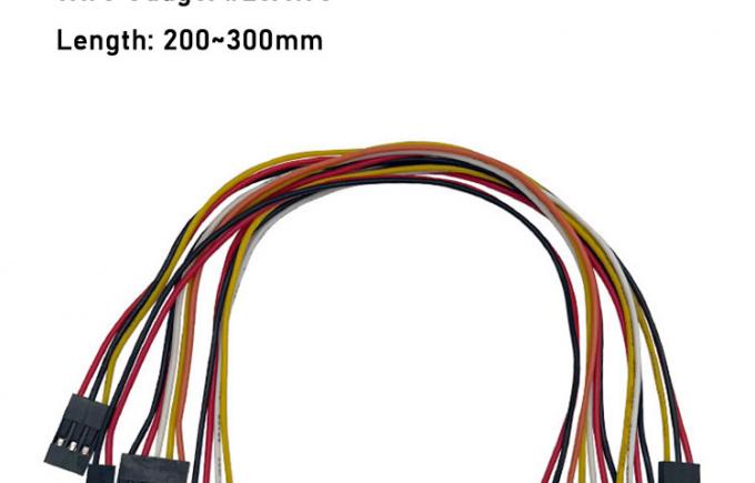 2p 3p 4p 5p 6p 7p 8p 9p 10p Fêmea para Fêmea 2.54mm Dupont conector cinta Jumper fio 1