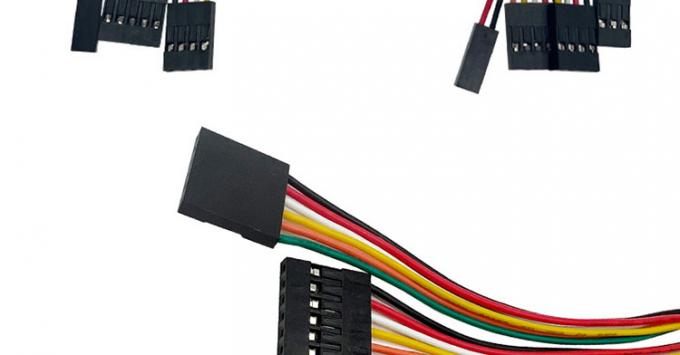 2p 3p 4p 5p 6p 7p 8p 9p 10p Fêmea para Fêmea 2.54mm Dupont conector cinta Jumper fio 2